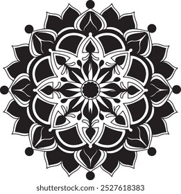 The Mandala Silhouette Vector Art