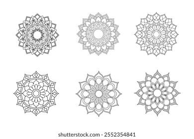 Mandala silhouette vector illustration art