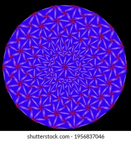mandala with simple colors .Vector hand drawn doodle mandala.Isolated. 