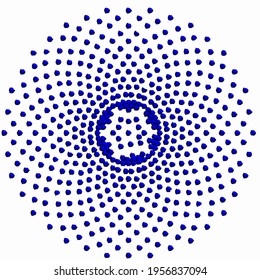 mandala with simple colors .Vector hand drawn doodle mandala.Isolated. 