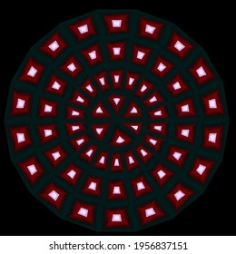 mandala with simple colors .Vector hand drawn doodle mandala.Isolated. 