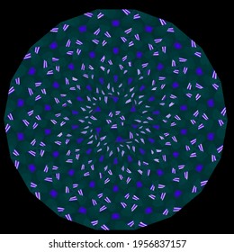mandala with simple colors .Vector hand drawn doodle mandala.Isolated. 