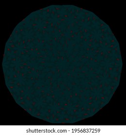 mandala with simple colors .Vector hand drawn doodle mandala.Isolated. 