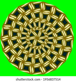 mandala with simple colors .Vector hand drawn doodle mandala.Isolated. 
