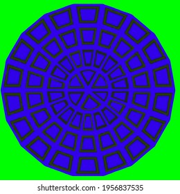 mandala with simple colors .Vector hand drawn doodle mandala.Isolated. 