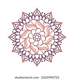 Mandala single vector, decorative ornament in ethnic oriental style. Suitable for embroidery, paper craft projects, paper cut, laser cut, as well as for t-shirt designs, fabric motifs, and much more.
