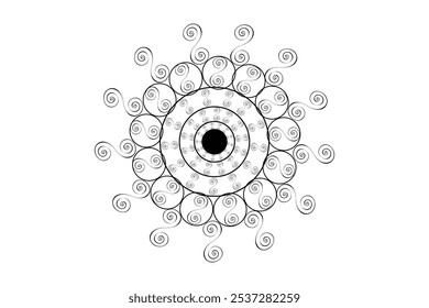 mandala social media vector template