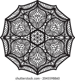 Mandala Spiritual  coloring relaxing meditation anti stress therapy
