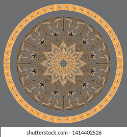 A mandala is a spiritual and ritual symbol in the Indian religions of Hinduism, Buddhism and Jainism representing the universe.