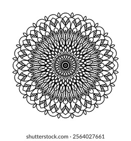 A mandala is a spiritual symbol that aids in meditation and concentration. Observing or creating a mandala helps promote inner peace and reduce stress. It also supports self-awareness and connects ind