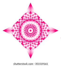 Mandala Star Burst Background. Vector Illustration.