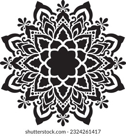 Mandala Stencil Design Vektormuster