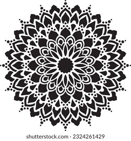 Mandala Stencil Design Vektormuster