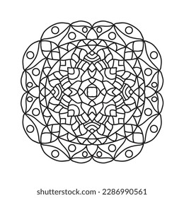 Mandala style 5 abstract ornament
