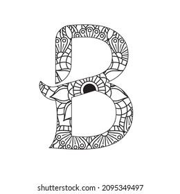 Mandala Style Alphabet Vector and line art. Vintage decorative elements. Oriental pattern, vector illustration. Islam, Arabic, Indian, Turkish,
Pakistan, Chinese, Ottoman, Moroccan motifs - Vector.