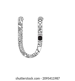 Mandala Style Alphabet Vector and line art. Vintage decorative elements. Oriental pattern, vector illustration. Islam, Arabic, Indian, Turkish,
Pakistan, Chinese, Ottoman, Moroccan motifs - Vector.