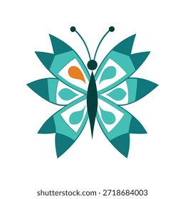 Borboleta estilo Mandala com geometria equilibrada ideal para desenhos ornamentais branding e composições criativas harmoniosas