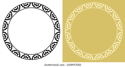 Mandala style design, share calm and serenity by inserting your text or a quote, zen pattern around the circle frame, decorative and elegant, can be use as a label or an invitation card. 