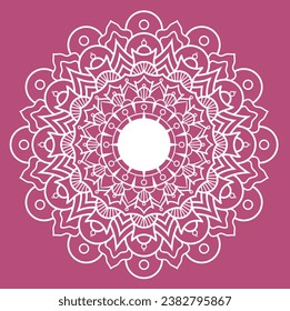 Mandala Style Diwali Greeting.Mandala Design Arabesque Arabic Islamic Style Ornamental Decoration