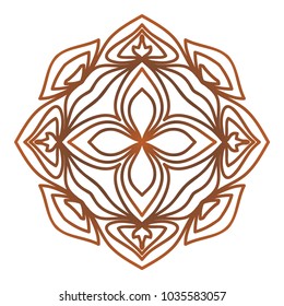 Mandala Style Vector Color Shapes. Abstract design. Decoration for fashion, holiday card, relax illustration