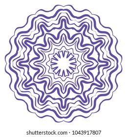 Mandala Style Vector Color Shapes. Decoration for fashion, holiday card, relax illustration
