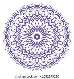 Mandala Style Vector Color Shapes. Decoration for fashion, holiday card, relax illustration