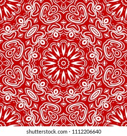 Mandala Style Vector Color Shapes. Abstract design. Decoration for fashion, holiday card, fantastic relax.