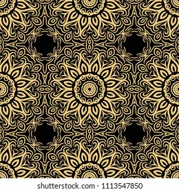 Mandala Style Vector Color Shapes. Abstract design. Decoration for fashion, holiday card, elegant, relax illustration.