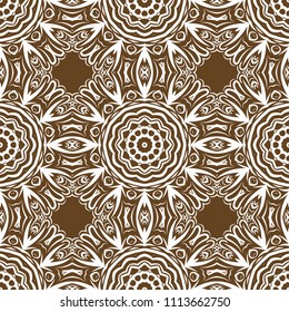 Mandala Style Vector Color Shapes. Abstract design. Decoration for fashion, holiday card, elegant, relax illustration.