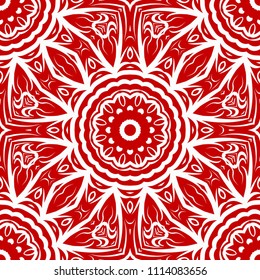 Mandala Style Vector Color Shapes. Abstract design. Decoration for fashion, holiday card, fantastic relax.