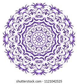Mandala Style Vector Color Shapes. Abstract design. Fantastic decoration for fashion, holiday card, relax illustration