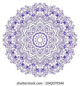 Mandala Style Vector Shapes. Decorative Cicle ornament. Floral design.