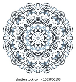 Mandala Style Vector Shapes. Decorative Cicle ornament. Floral design.
