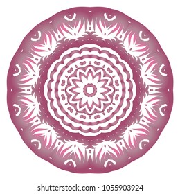 Mandala Style Vector Shapes. Decorative Cicle ornament. Floral design.