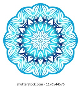 Mandala Style Vector Shapes. Decorative Cicle ornament. Floral design