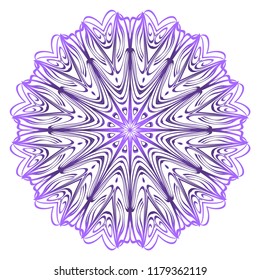 Mandala Style Vector Shapes. Decorative Cicle ornament. Floral design