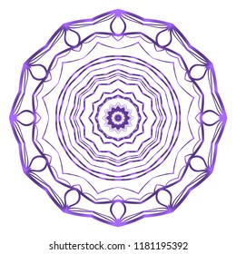 Mandala Style Vector Shapes. Decorative Cicle ornament. Floral design