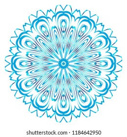 Mandala Style Vector Shapes. Decorative Cicle ornament. Floral design