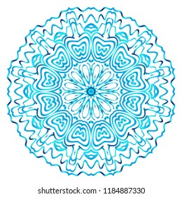 Mandala Style Vector Shapes. Decorative Cicle ornament. Floral design