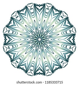 Mandala Style Vector Shapes. Decorative Cicle ornament. Floral design