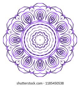 Mandala Style Vector Shapes. Decorative Cicle ornament. Floral design