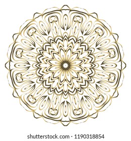 Mandala Style Vector Shapes. Decorative Cicle ornament. Floral design