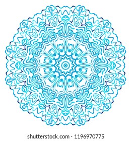 Mandala Style Vector Shapes. Decorative Cicle ornament. Floral design