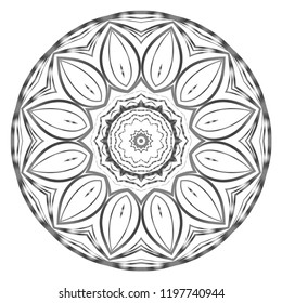 Mandala Style Vector Shapes. Decorative Cicle ornament. Floral design