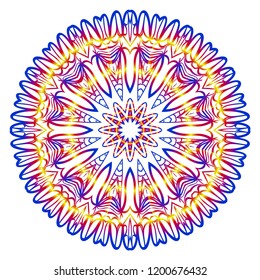 Mandala Style Vector Shapes. Decorative Cicle ornament. Floral design