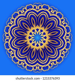 Mandala Style Vector Shapes. Decorative Cicle ornament. Floral design.