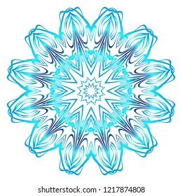 Mandala Style Vector Shapes. Decorative Cicle ornament. Floral design