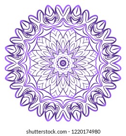 Mandala Style Vector Shapes. Decorative Cicle ornament. Floral design