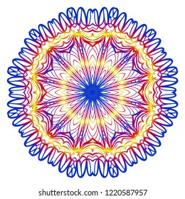 Mandala Style Vector Shapes. Decorative Cicle ornament. Floral design