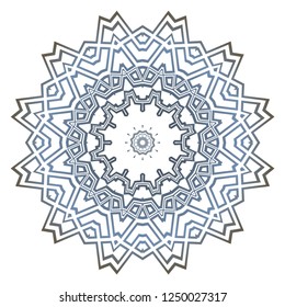 Mandala Style Vector Shapes. Decorative Cicle ornament. Floral design.
